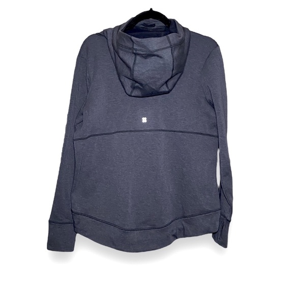 SWEATY BETTY Galvanise Running Hoodie dark Gray Small Medium Oversized Fleece - Picture 3 of 7